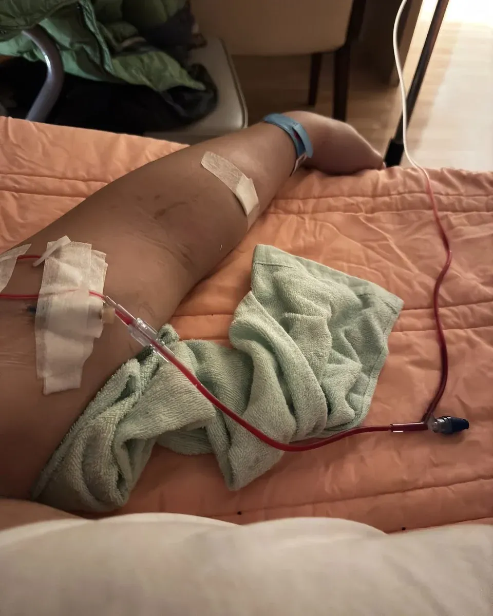 王喜曾於去年12月23日在IG上載身處醫院的照片,當時沒有透露原因。(王喜IG圖片)