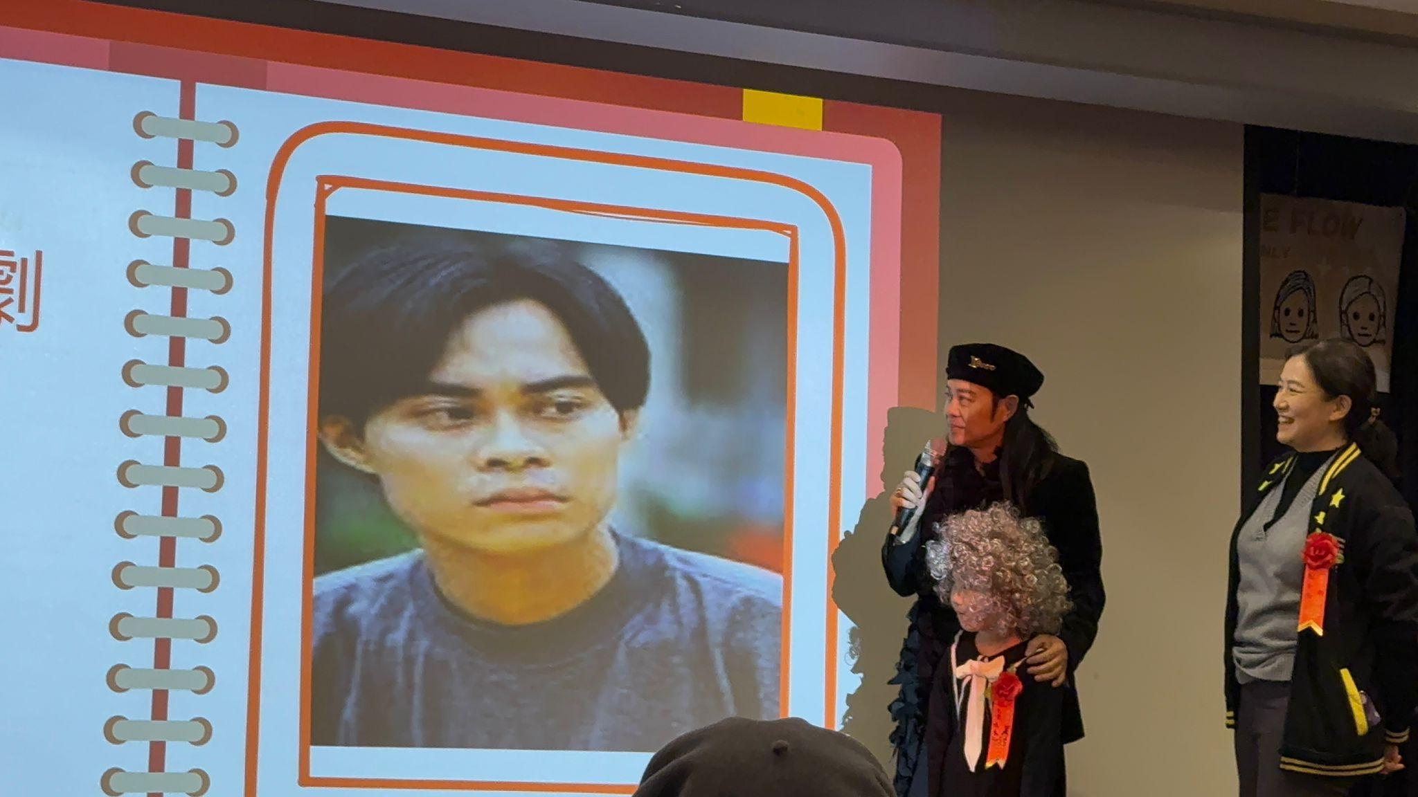 蔡一智在生日P上回顧昔日年輕時舊照。