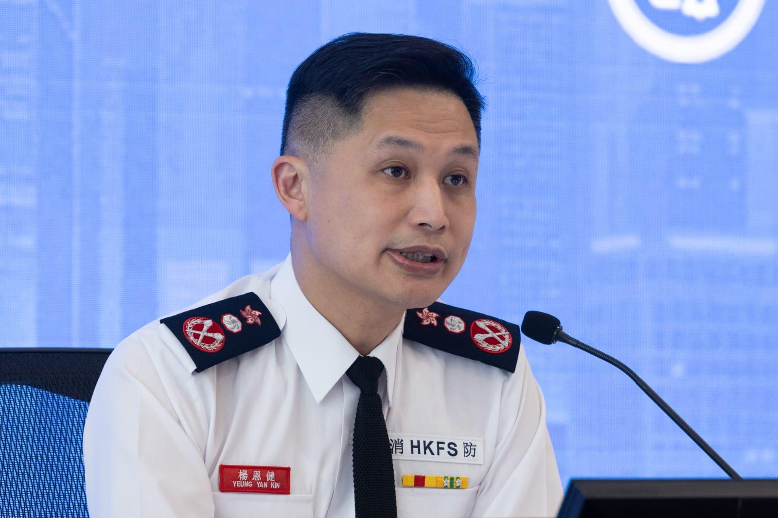 消防處長楊恩健。(蘇文傑攝)