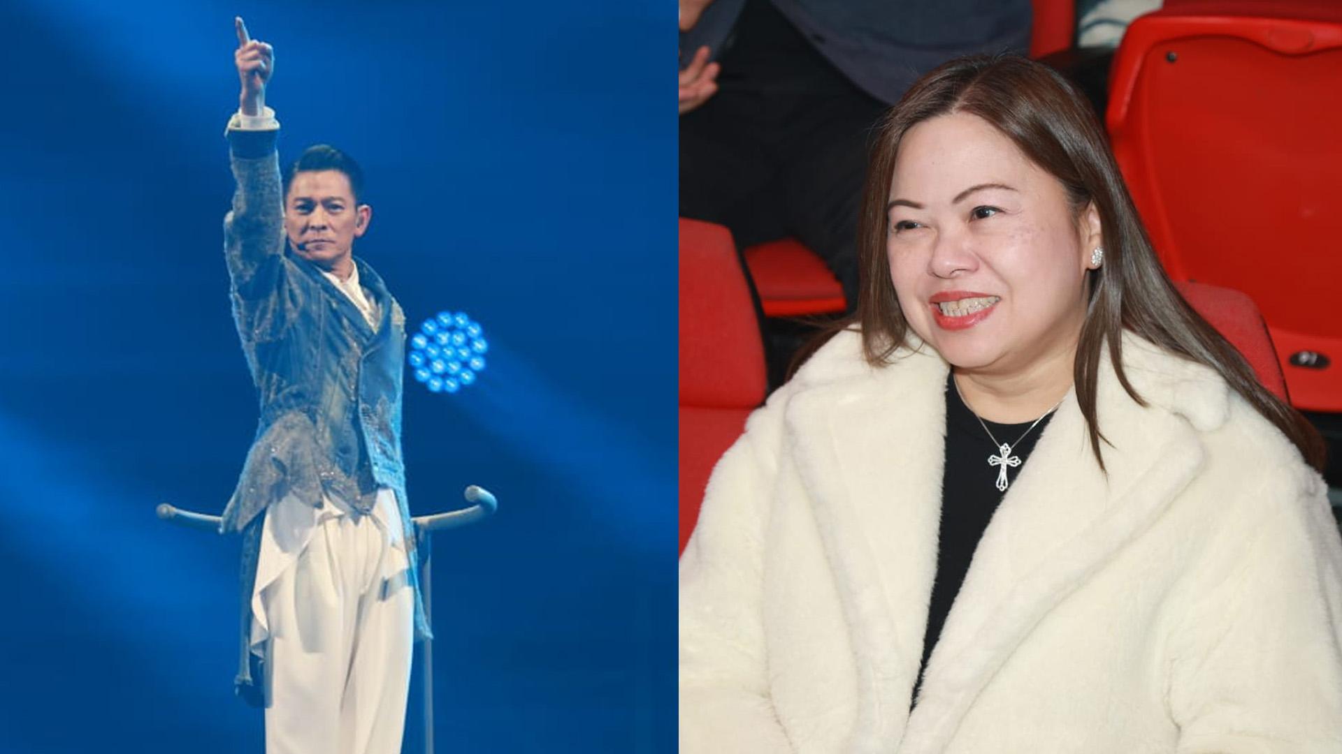 劉德華個唱尾場,文化體育及旅遊局局長羅淑佩也是坐上客。