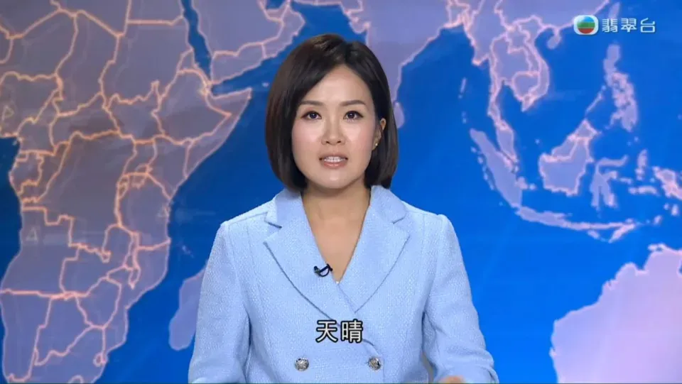 盤翠瑩突然連續兩日出現於午間新聞