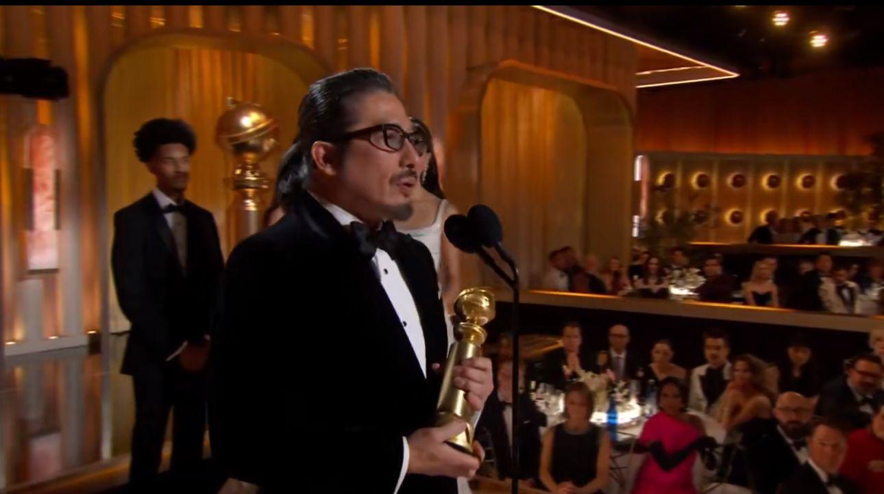 真田廣之終締造新紀錄,以流利英語發表得獎感言。