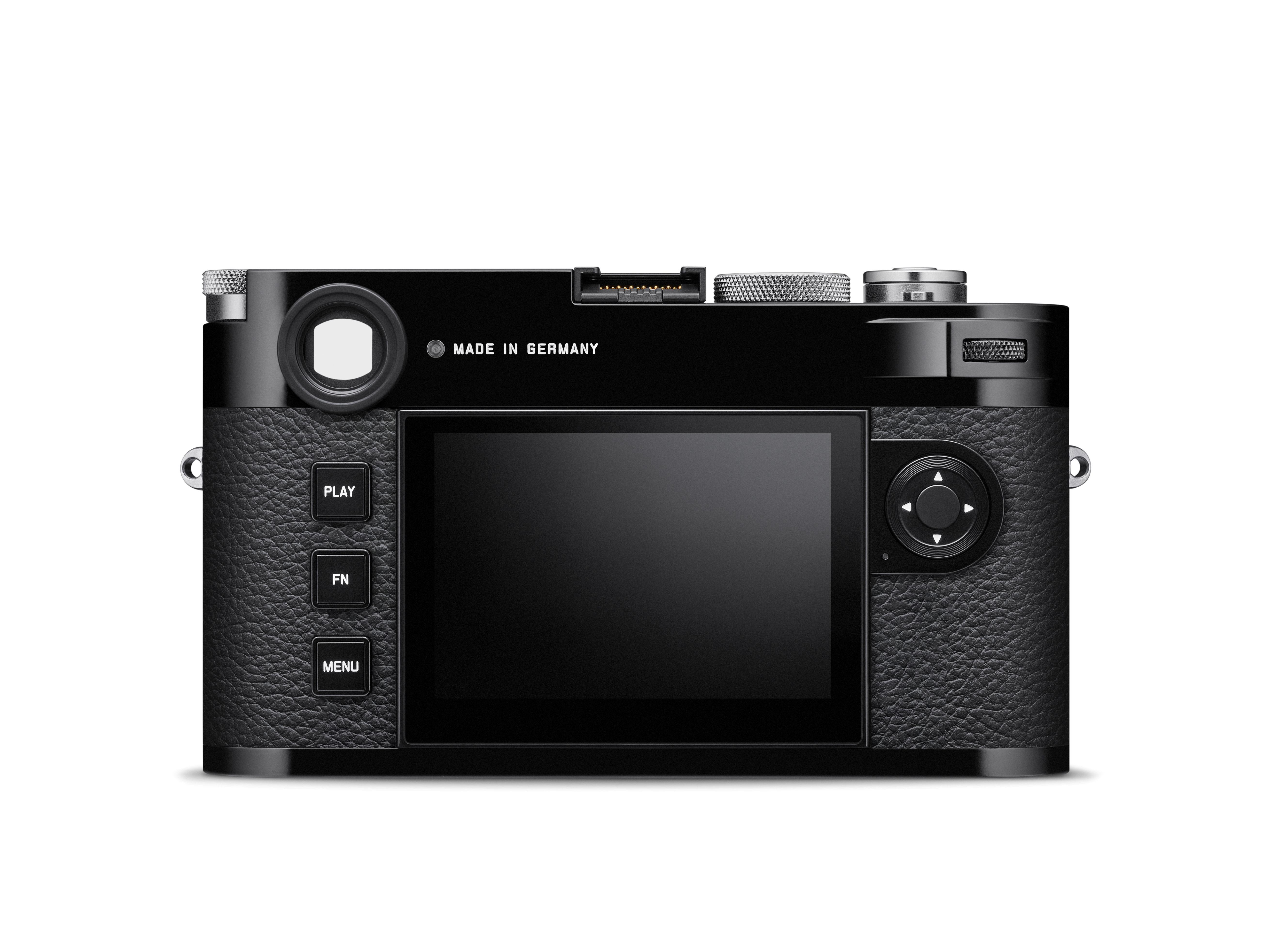 Leica M11 100周年限量版按鈕布局簡潔。