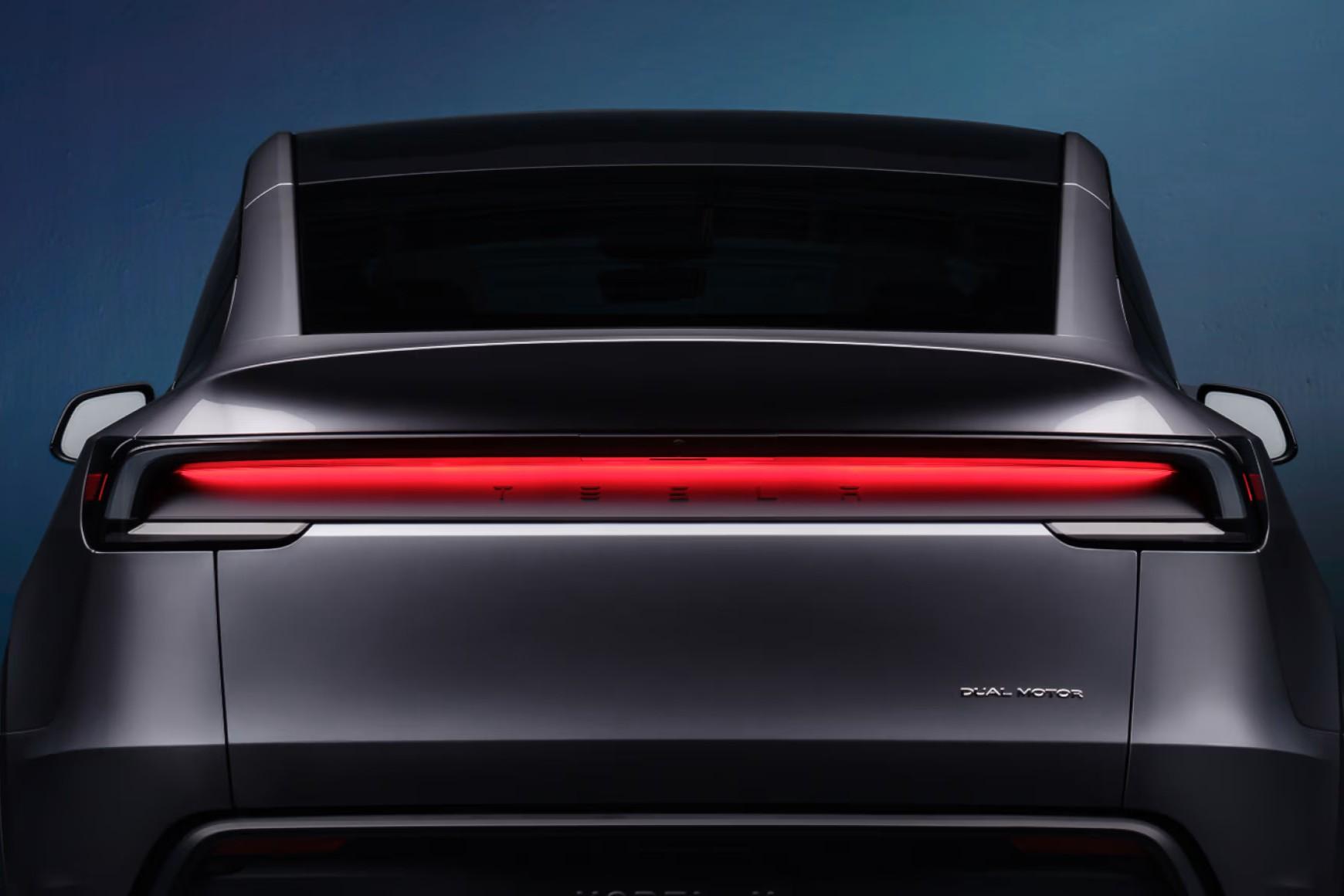 Model Y車尾亦有一體式尾燈。