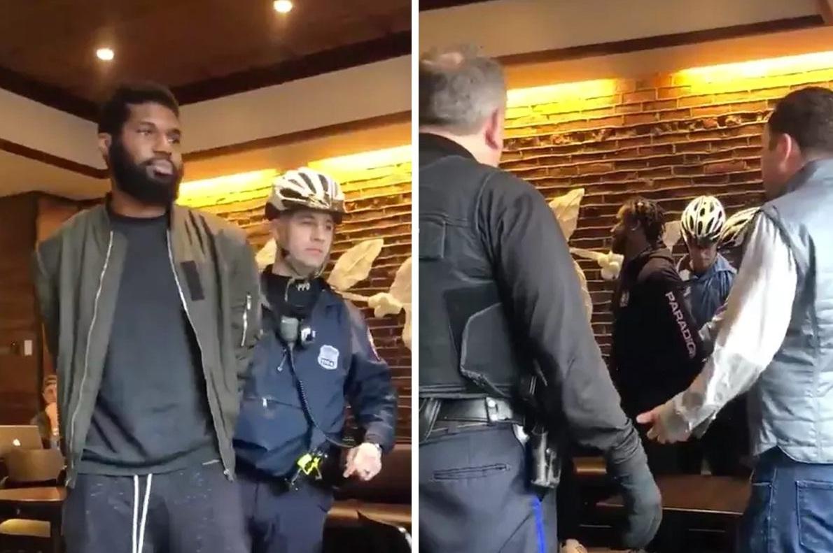 費城一間星巴克門市因兩名非裔男子被指霸佔座位,遭警拘捕。(資料圖片)