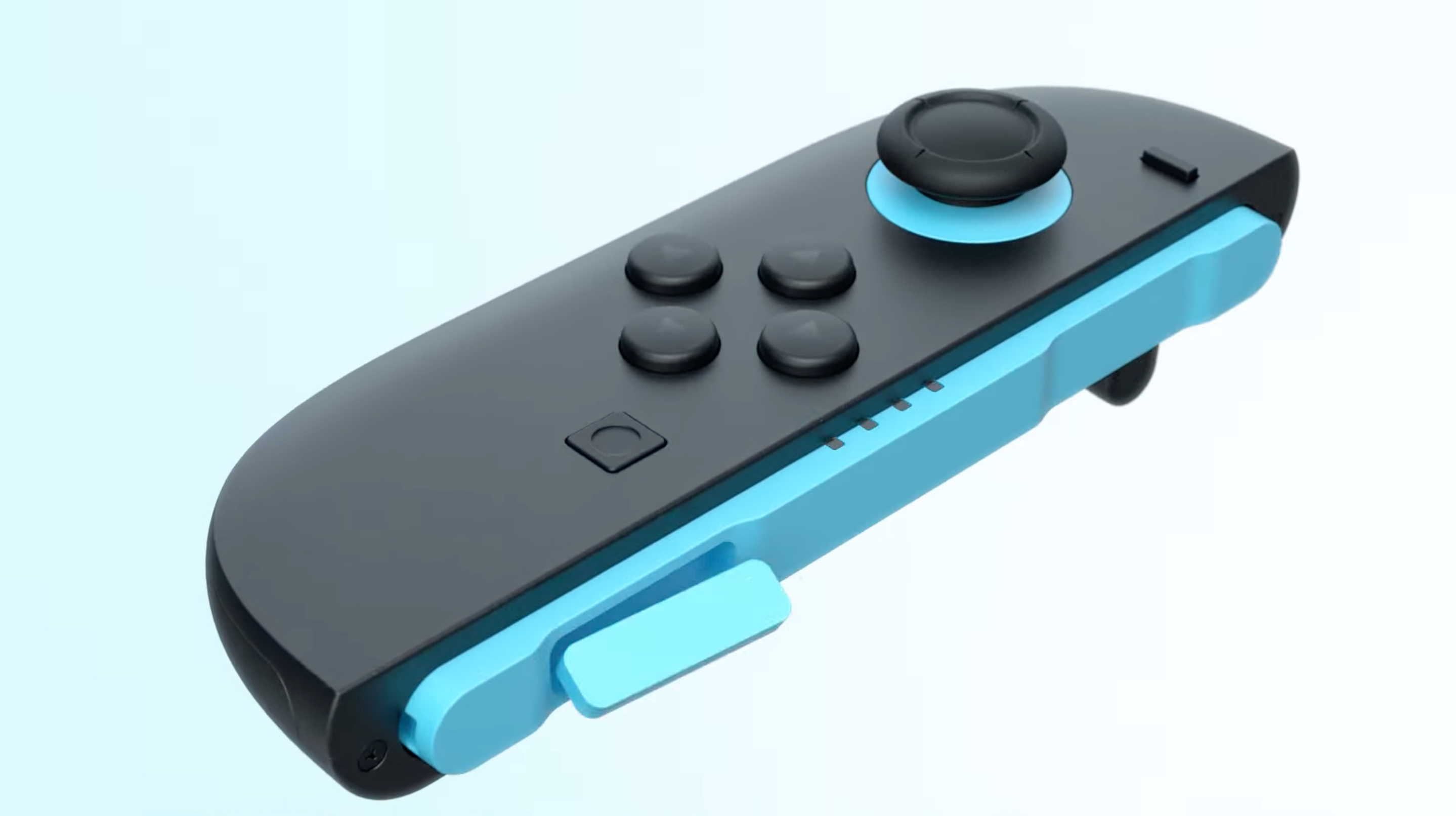 Switch 2左邊藍色Joy-con。(影片截圖)