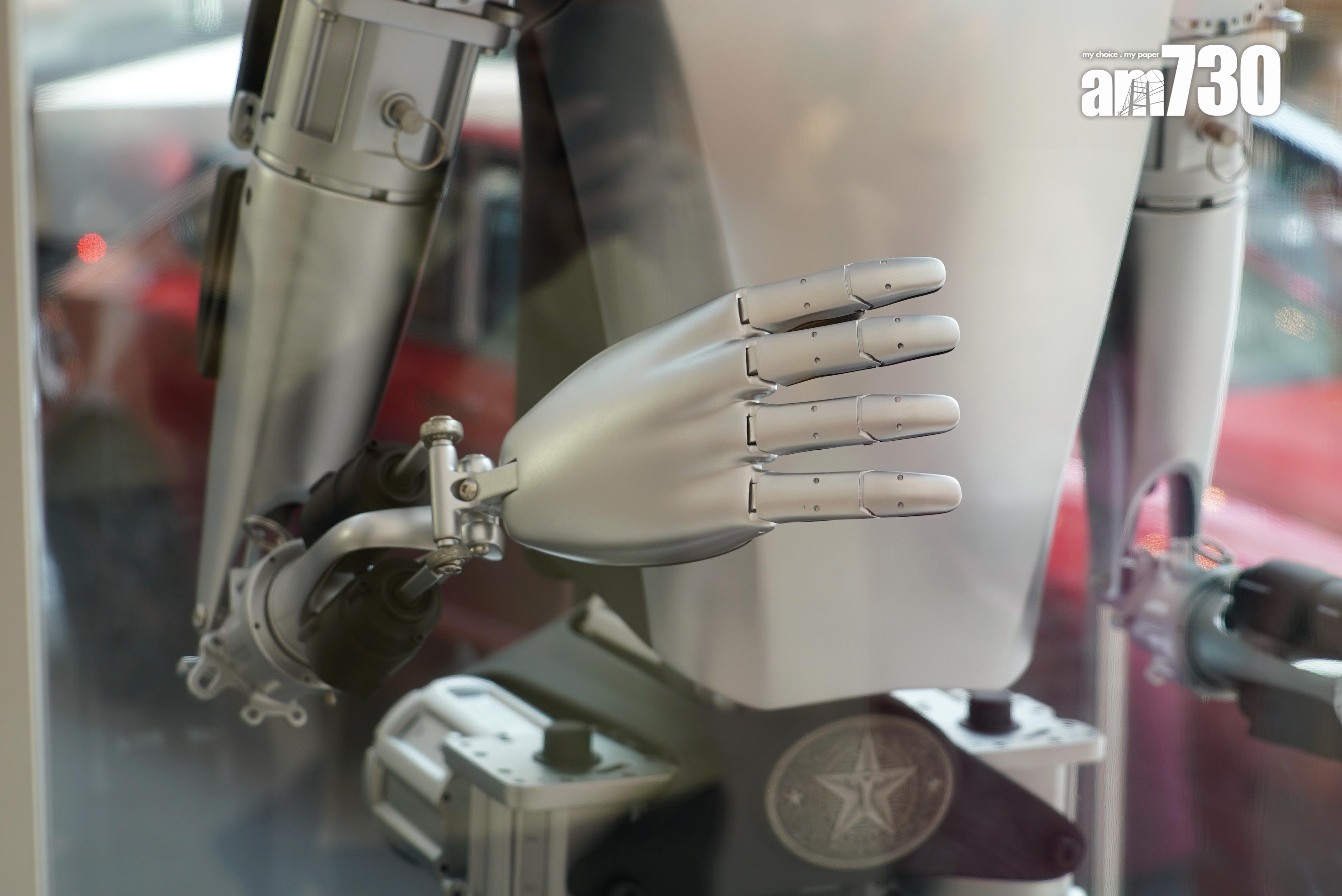 Tesla Optimus人形機械人去年曾來港展出。(資料圖片)