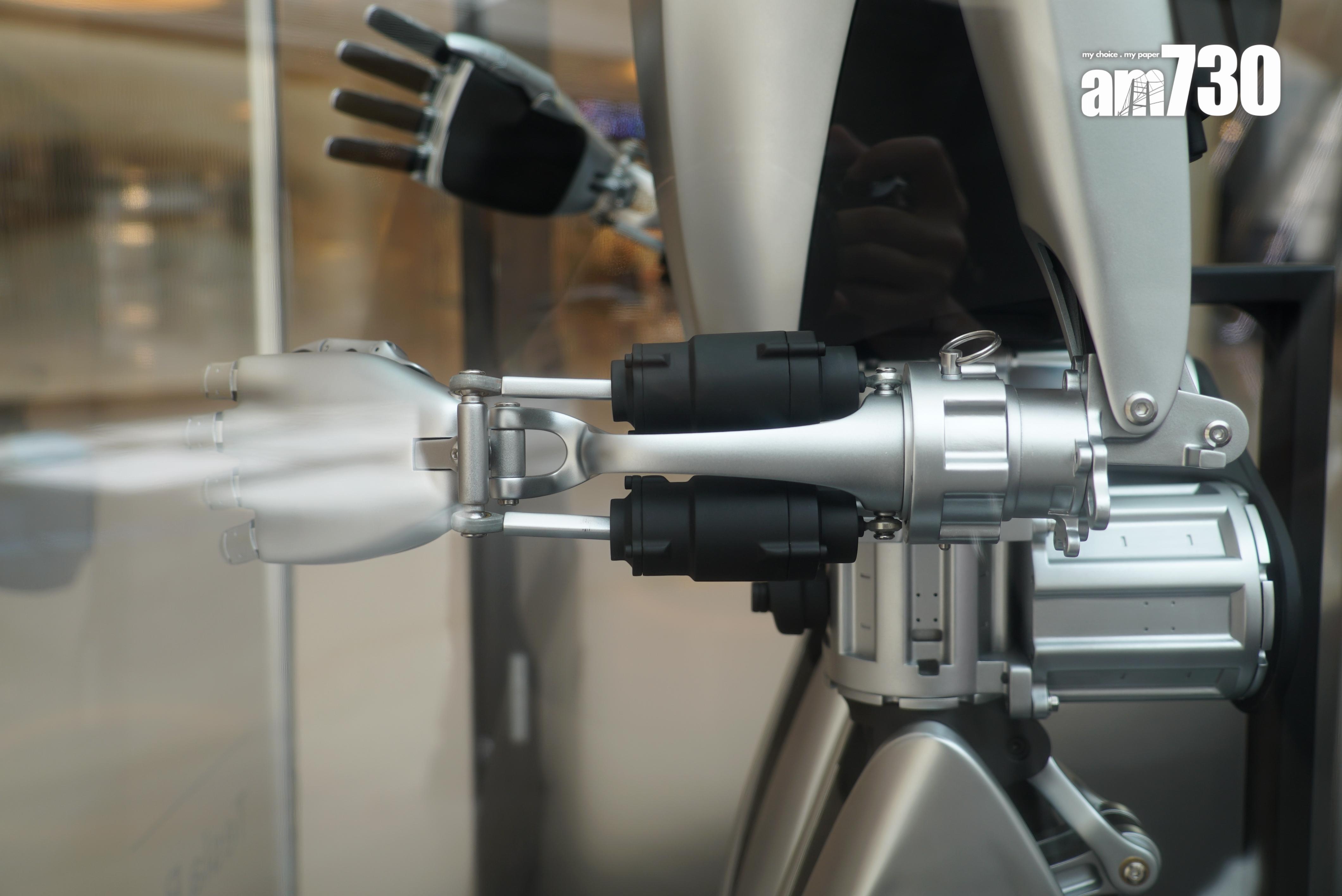 Tesla Optimus人形機械人去年曾來港展出。(資料圖片)