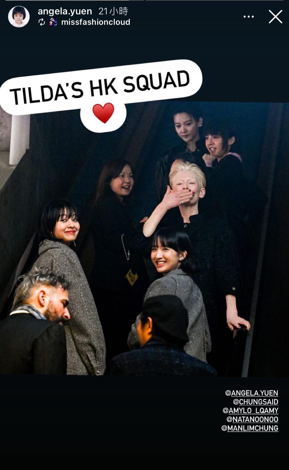 袁澧林、盧慧敏、許恩怡、鍾雪瑩在活動上跟泰達史雲頓同框。