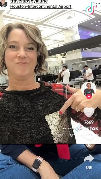 勞里提醒旅客,過機場安檢時不要穿「bling bling」服飾。(互聯網)