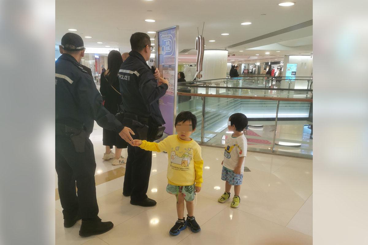 有網民稱兩名幼童在黃埔花園商場走失。(網民Happy Valley Hkd@FB群組「黃埔人•紅磡人•土瓜灣人」)