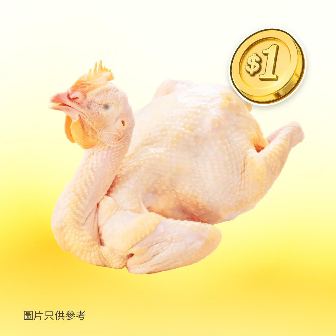 香港街市APP「$1唔只1隻雞」優惠|中國冰鮮走地雞.