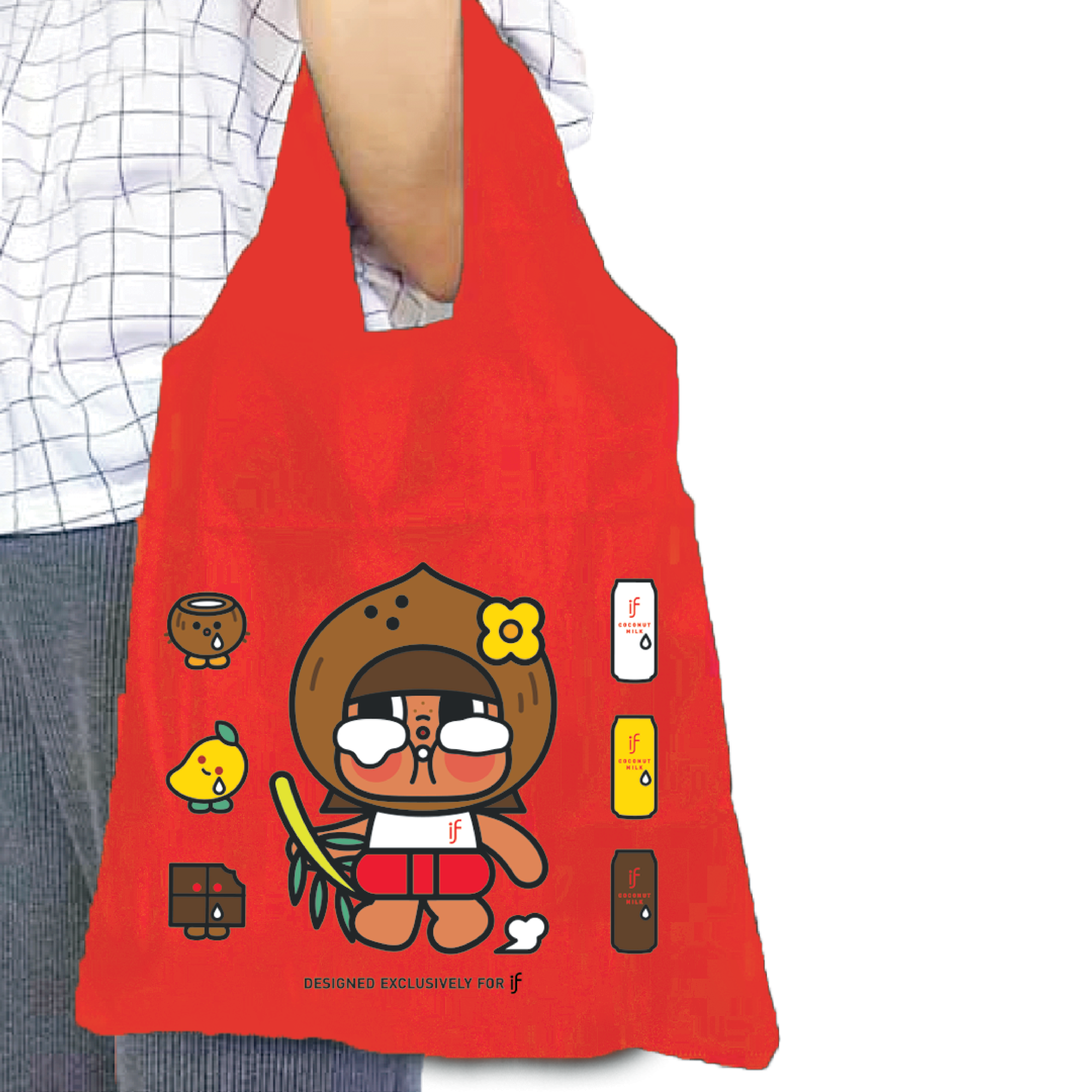 別注版輕便手提袋_IF Milky Coconut