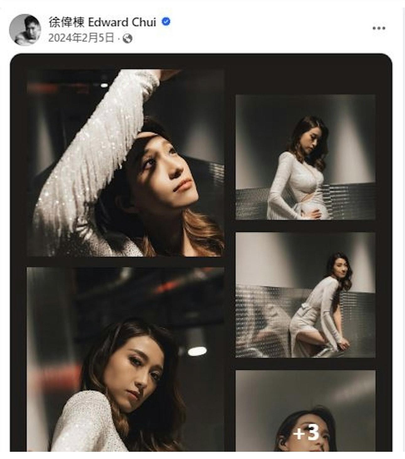 喜愛攝影的徐偉棟,去年亦於個人IG上載為姚子羚拍攝的一輯靚相。