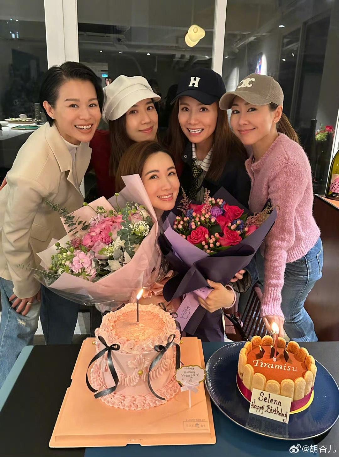 李施嬅生日,當然少不了「胡說八道會」成員。