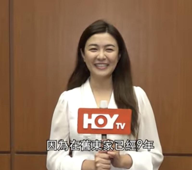 江嘉敏離巢後火速過檔HOY TV開工 。