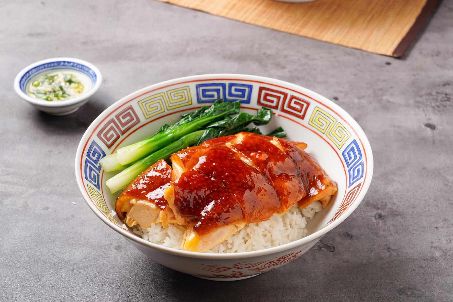 茅台醬油雞飯$65 三黃雞肉嫩滑,醬汁醇厚濃郁鹹香入味,散發酒香。