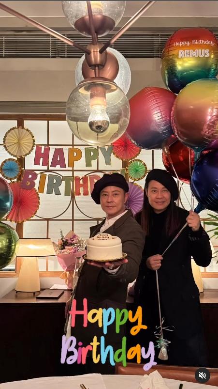 頭帶畫家帽的傑仔,精神相當不錯。