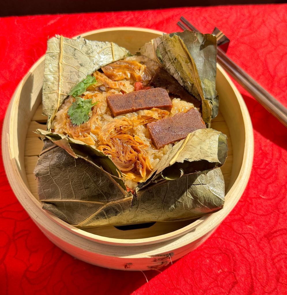 善膳工坊荷葉素臘味粳米飯(A16參展商: 廣悅國際有限公司-悅素/善膳坊)