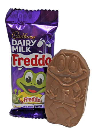 有商店把Freddo加價至1英鎊,成為網民抨擊財相的「武器」。(互聯網)