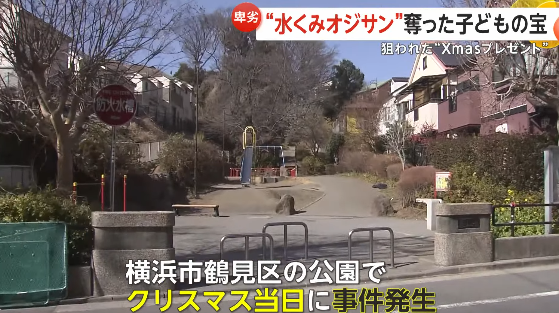 涉事的橫濱市公園。(新聞截圖)