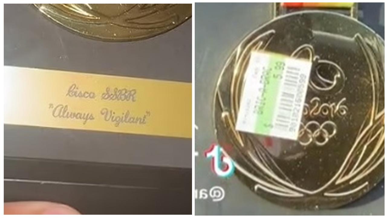 框架刻有「Cisco SSBR『Always Vigilant』」字樣,二手店賣5.99美元。(X)