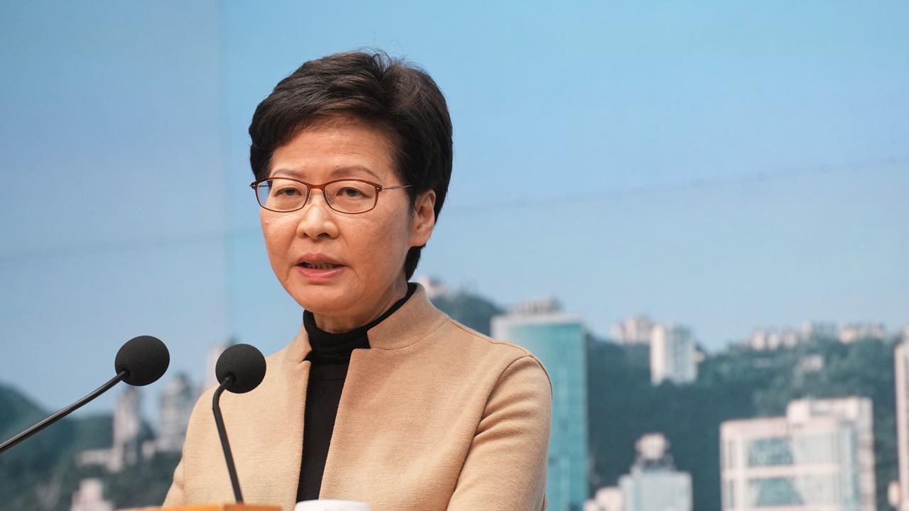 林鄭前特首辦將搬往灣仔入境大樓,重新裝修花280萬元公帑。(資料圖片)