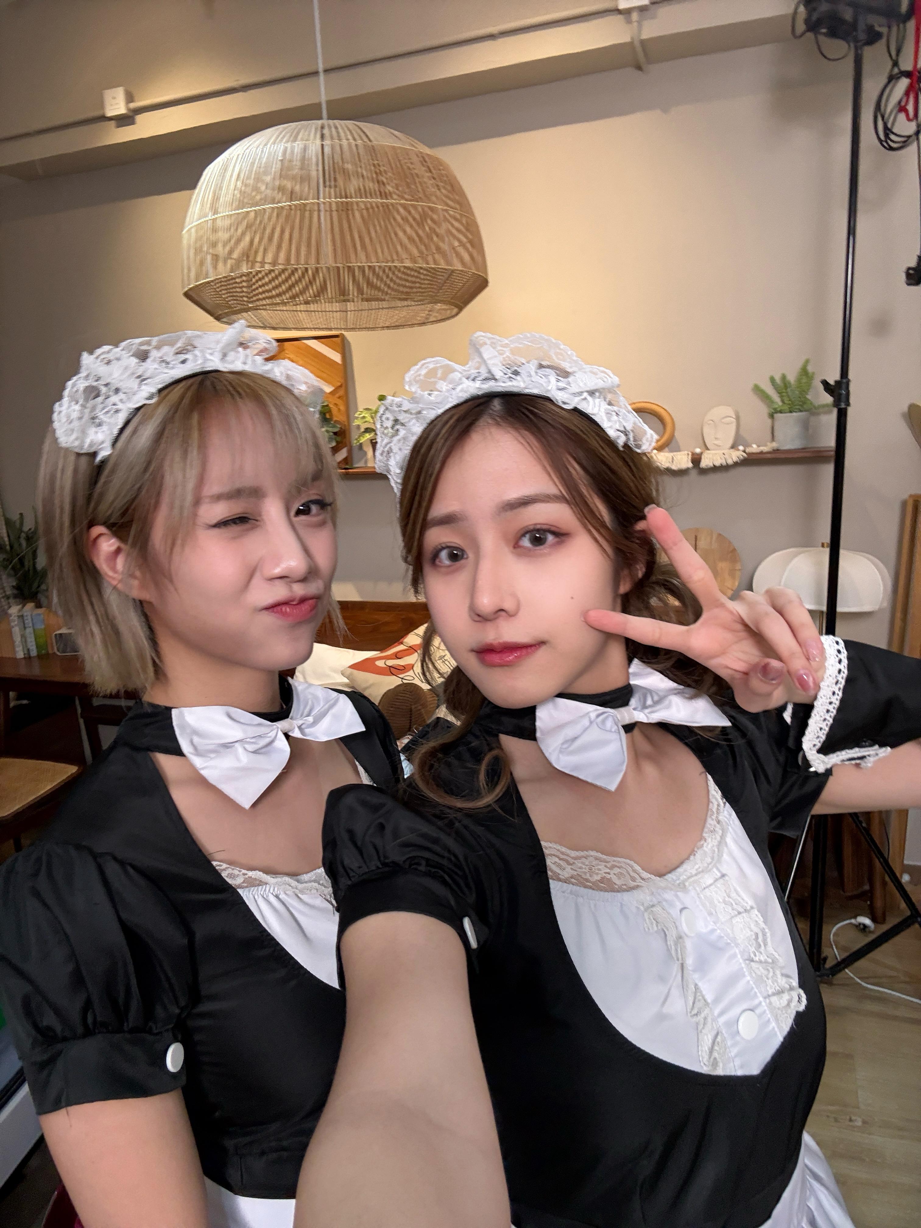 呢兩位女僕真係太活潑可愛喇。