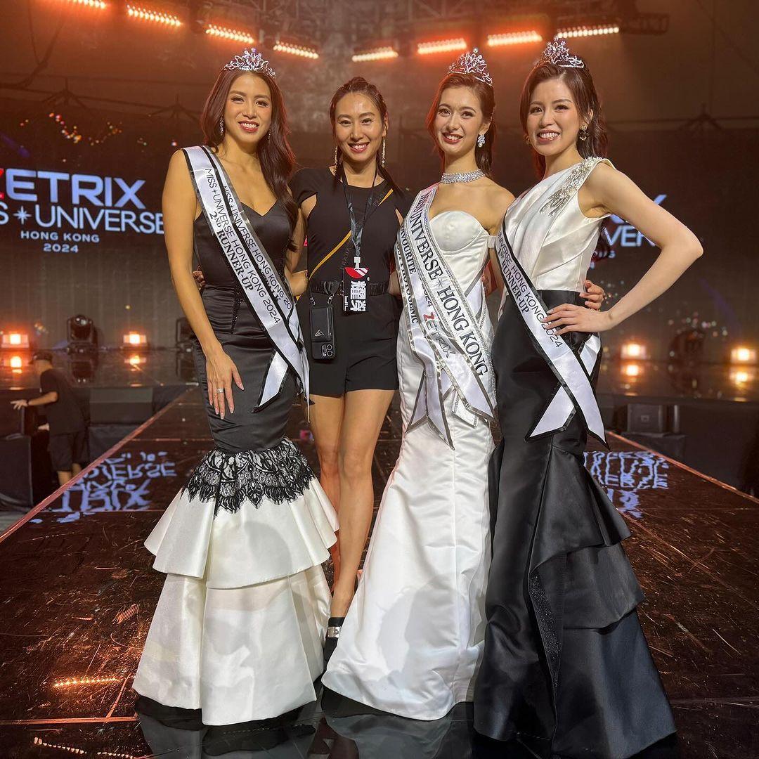 莊韻澄與2024《環球小姐》三甲佳麗。