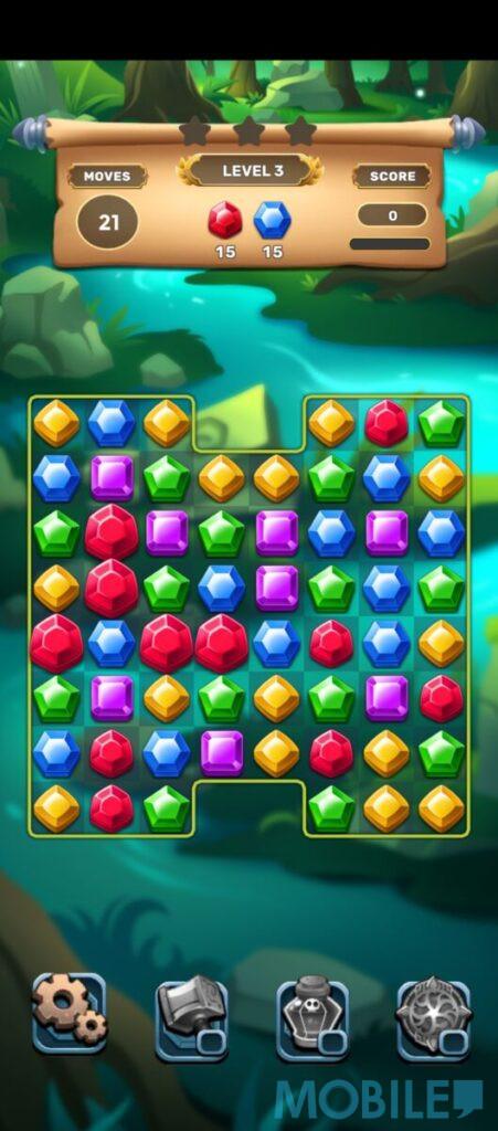 《Jewels Planet》支援繁體中文介面,又為新手玩家提供教學模式,可一步步上手各種遊戲技巧,遊戲半身支援離線遊玩,旅行時消磨時間相當不錯。