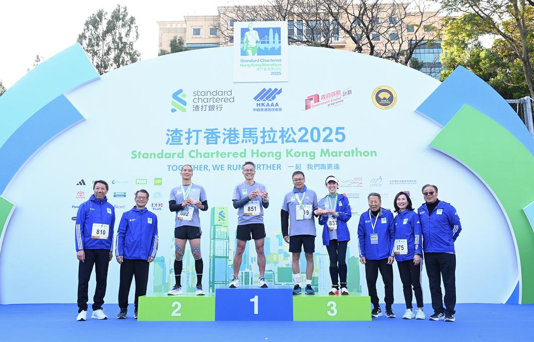 陳茂波指香港馬拉松是「以體塑旅」的典範案例之一。(陳茂波網誌)