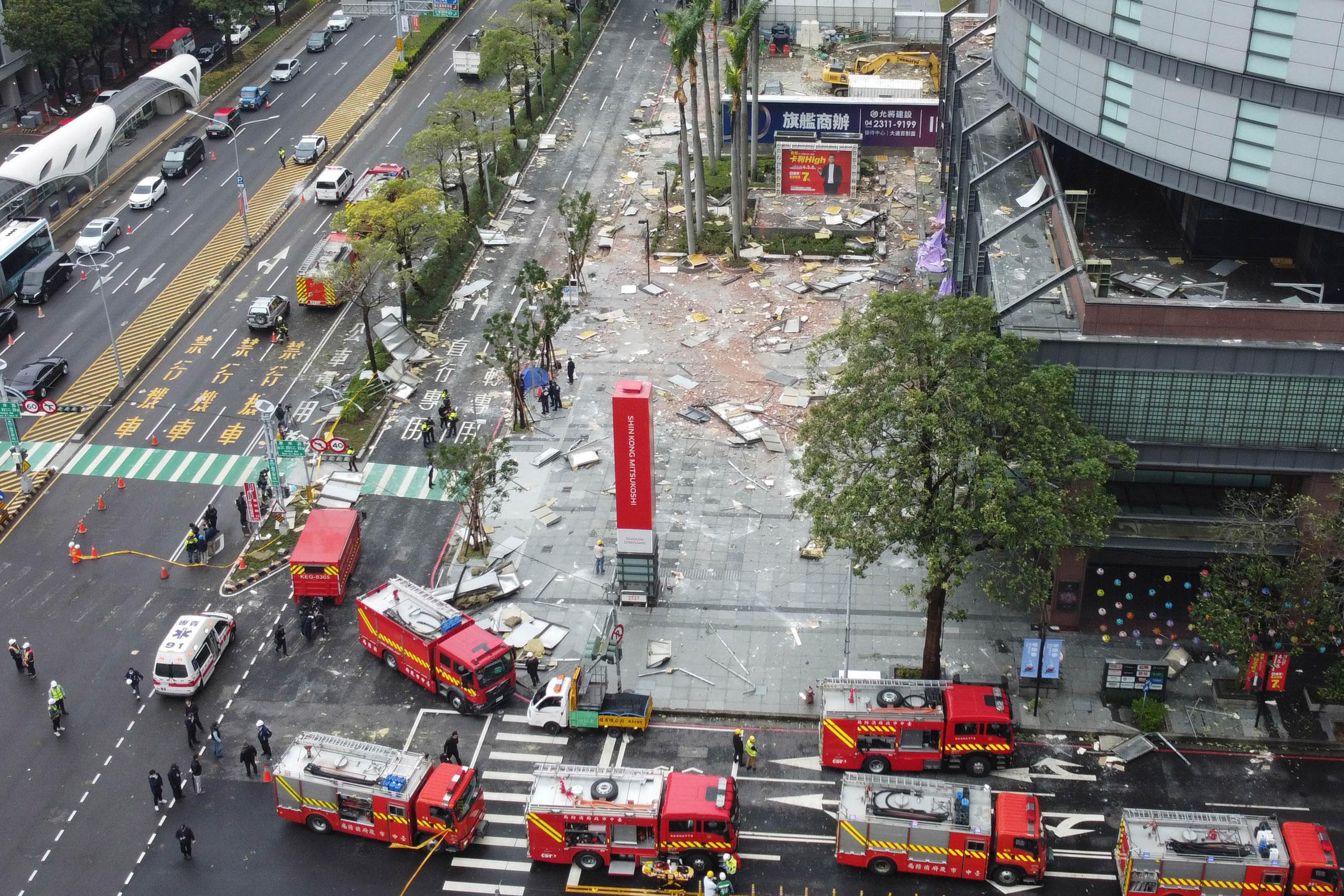 台中新光三越氣爆(中通社)