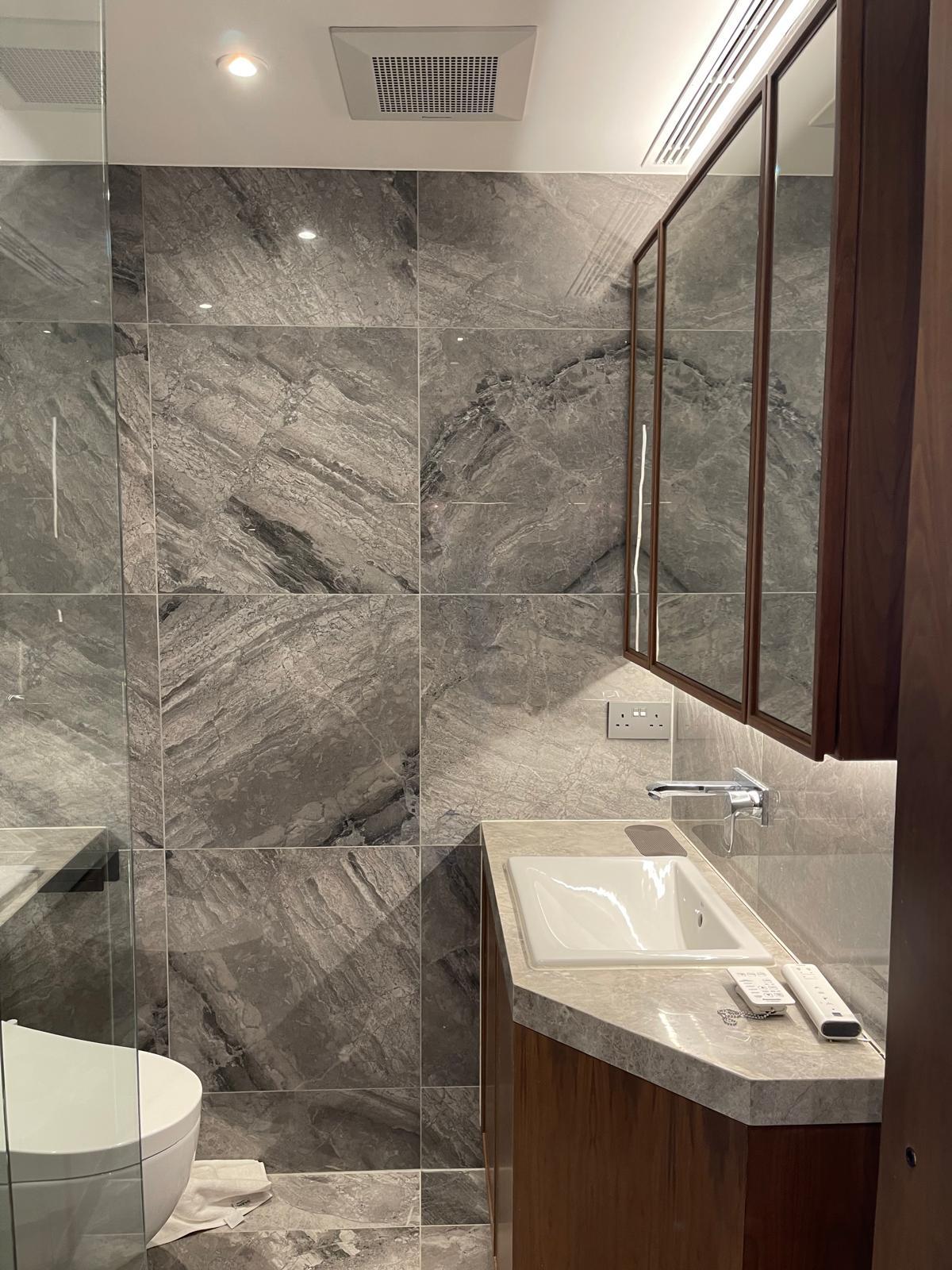 浴室裝修新淨華麗。