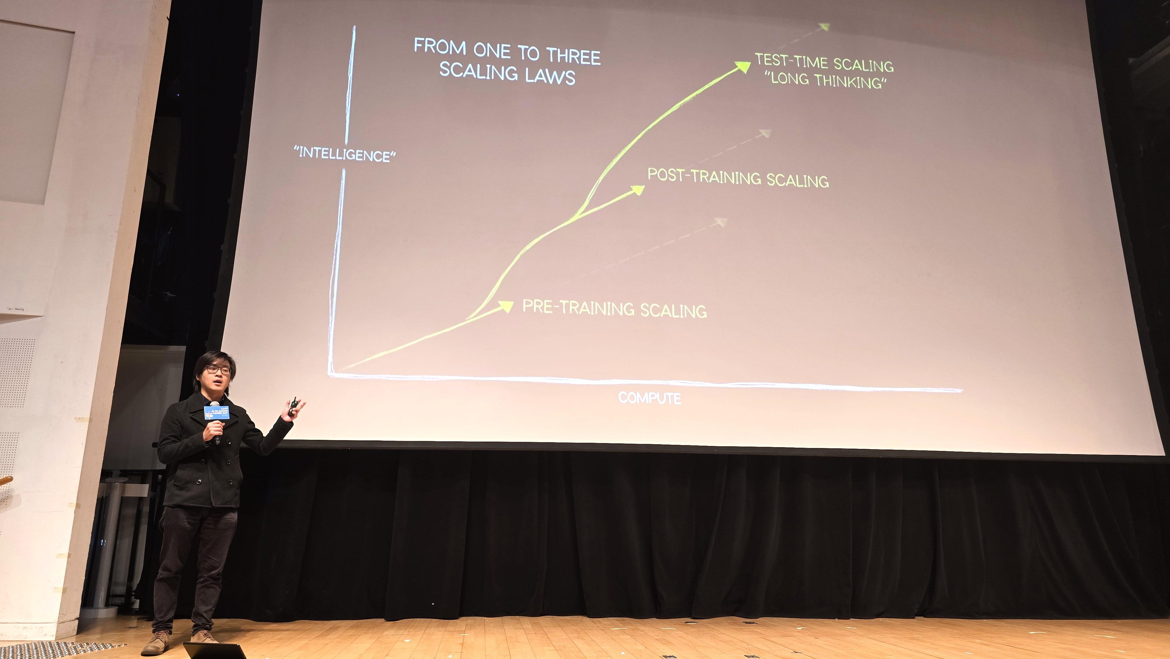 來自NVIDIA的資深數據科學家及副總監張家俊博士,為嘉賓及學生觀眾帶來最前沿的AI應用和趨勢簡介。