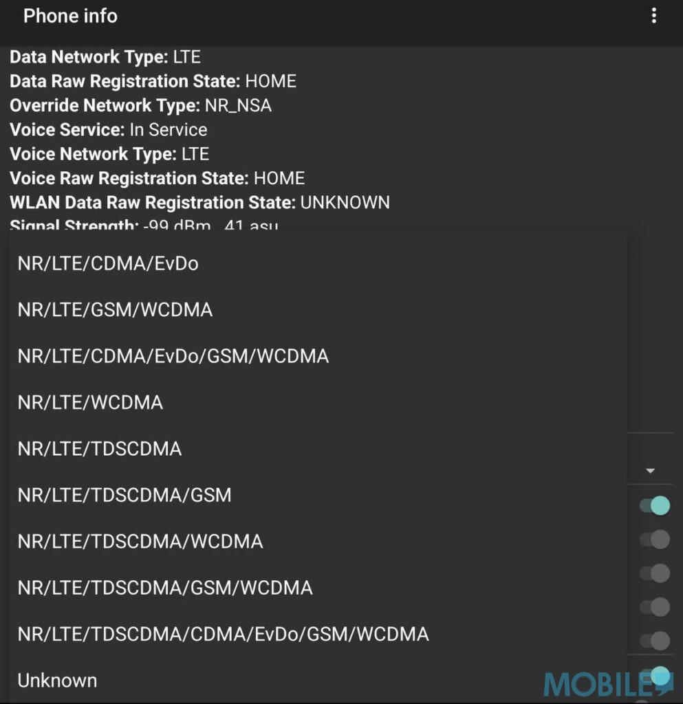 進入 Phone Info 頁面後再依循教學設定內容,調整包括「Set preferred Network Type」等相關參數即可。