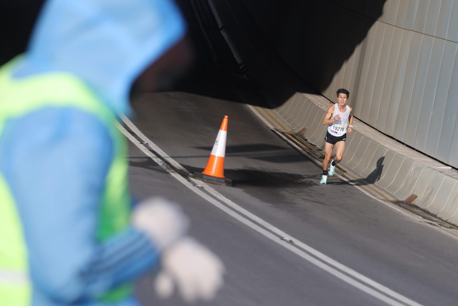 香港馬拉松今日舉行。(吳康琦攝)
