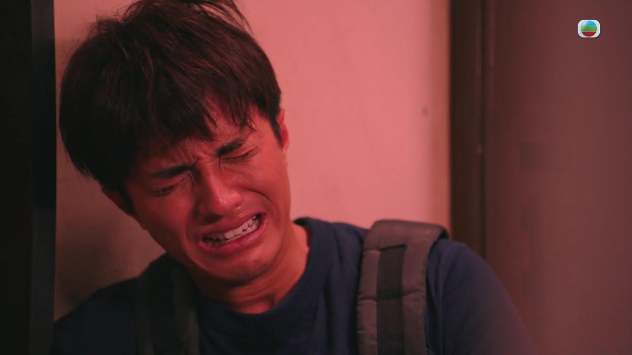 庭鋒話呢場喊戲係開工第一日嘅第二場戲,壓力好大。