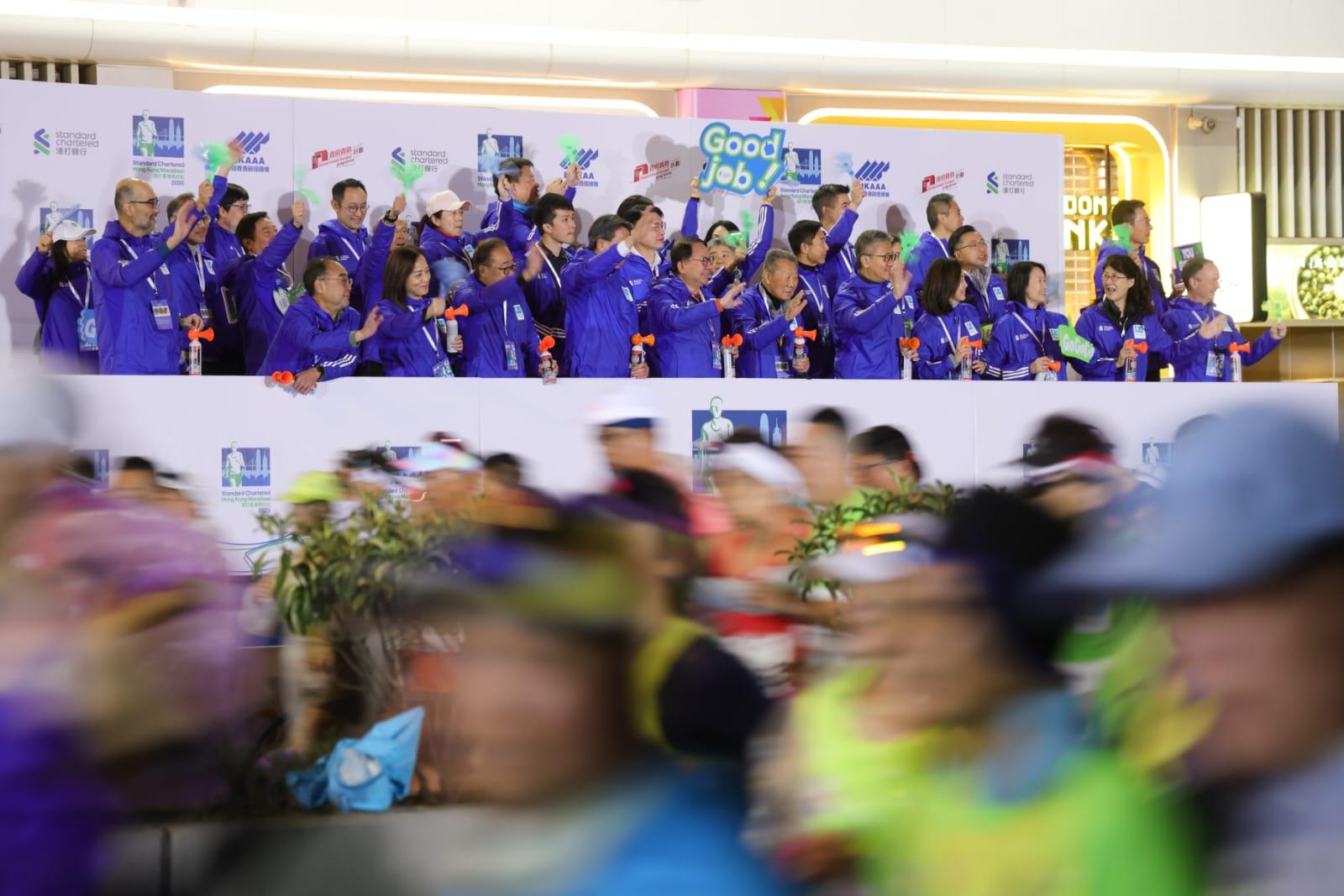 香港馬拉松今日舉行。(吳康琦攝)