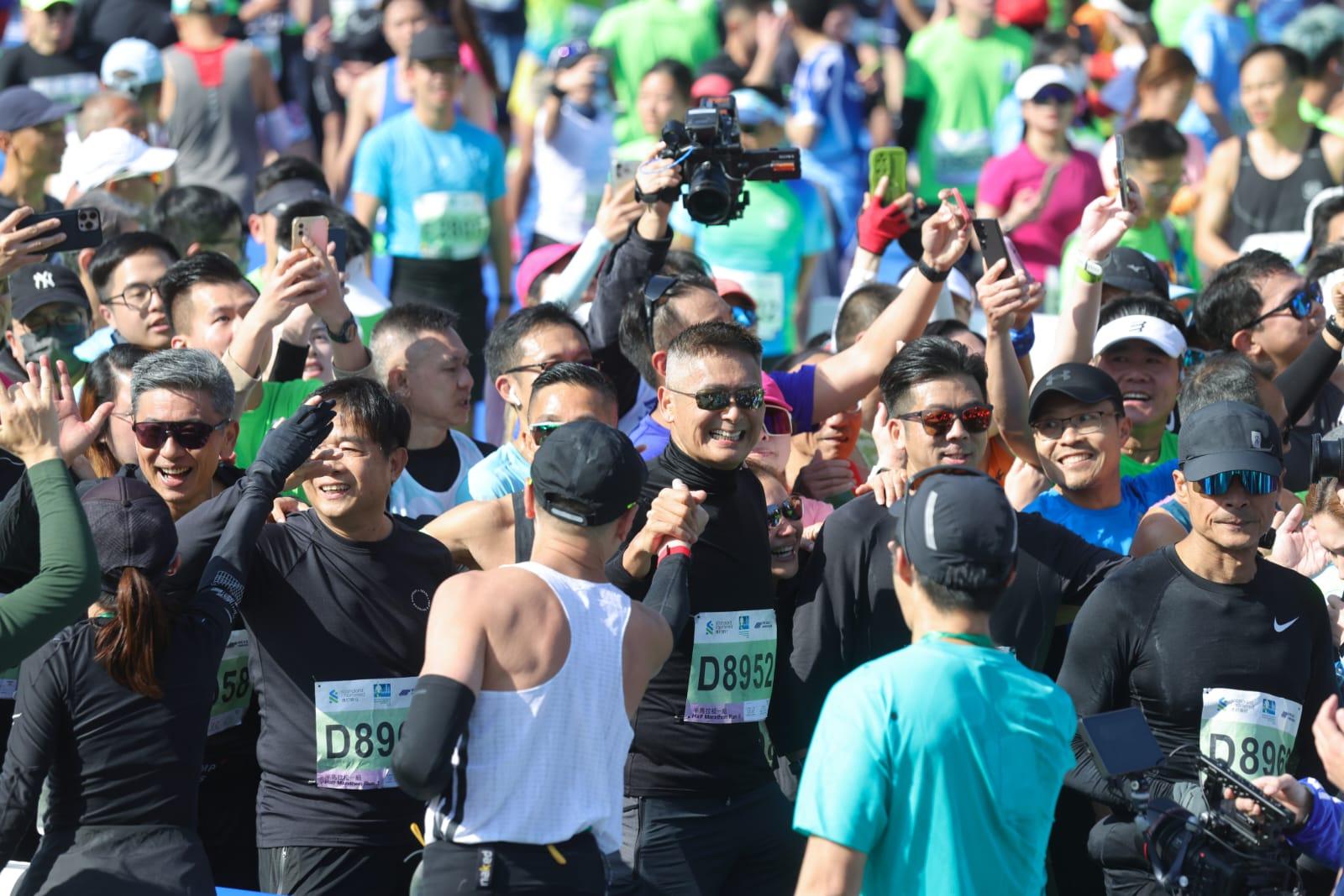 香港馬拉松今日舉行。(吳康琦攝)