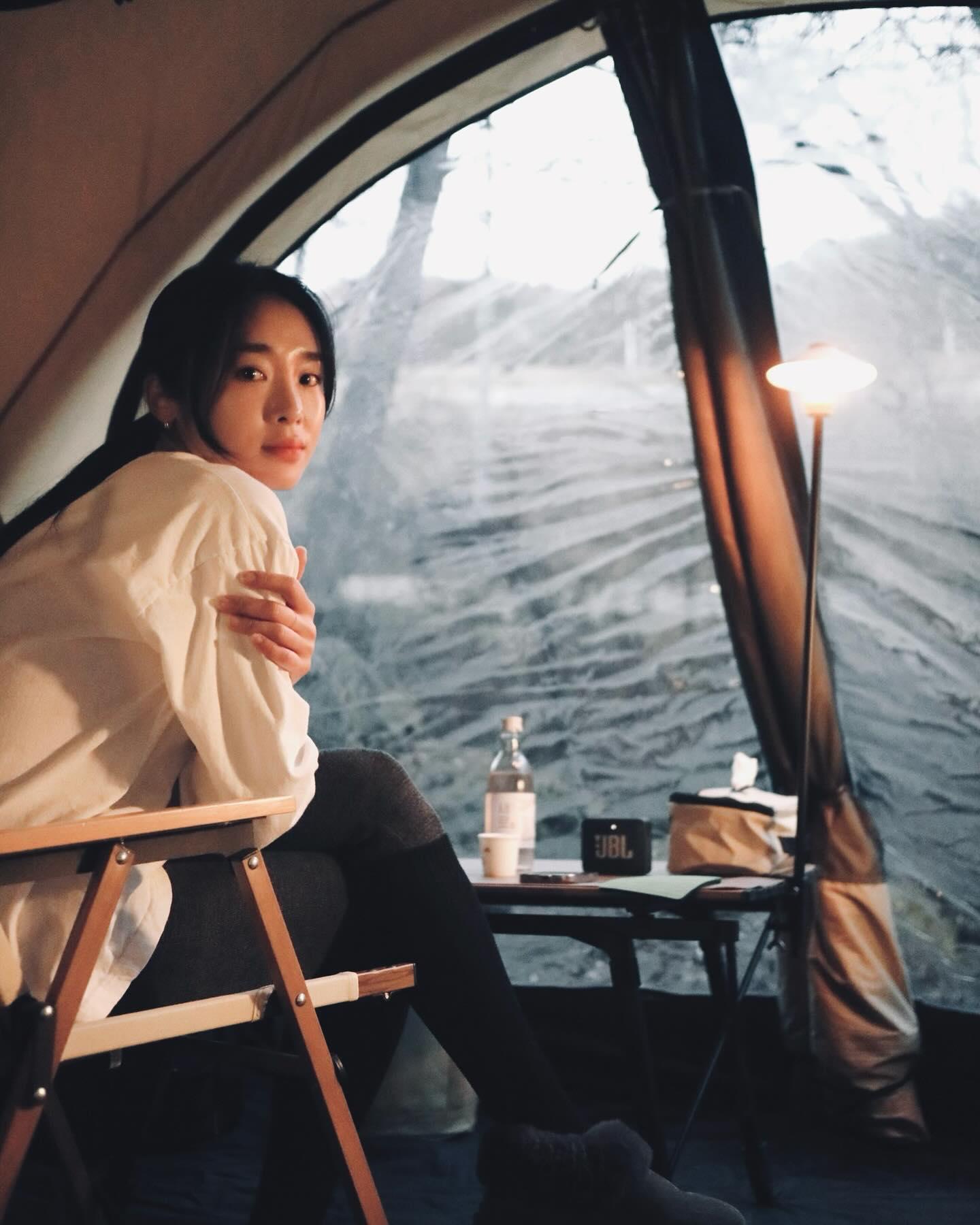 韓瑜珈教練李宥珠生前熱愛露營。