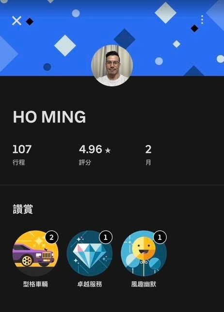 沈震軒投身做Uber司機。