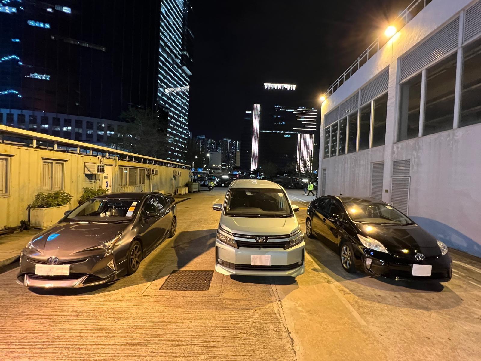 警方扣查3輛車作進一步檢驗。