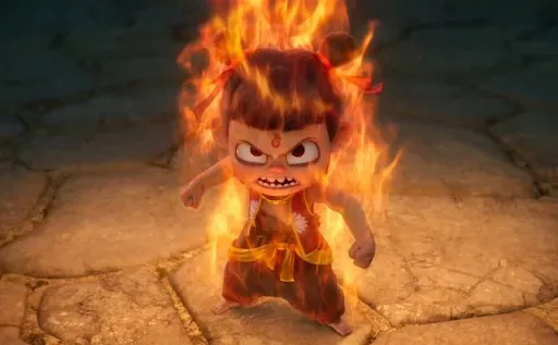 《哪吒2》由國內團隊主導製作,成功打造出東方美學的特色。(《哪吒之魔童鬧海》圖片)