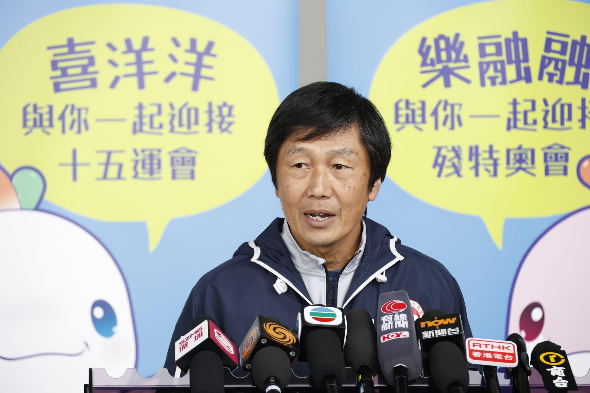 全運會香港賽區統籌辦公室主任楊德強指香港賽段順利完成。(林俊源攝)