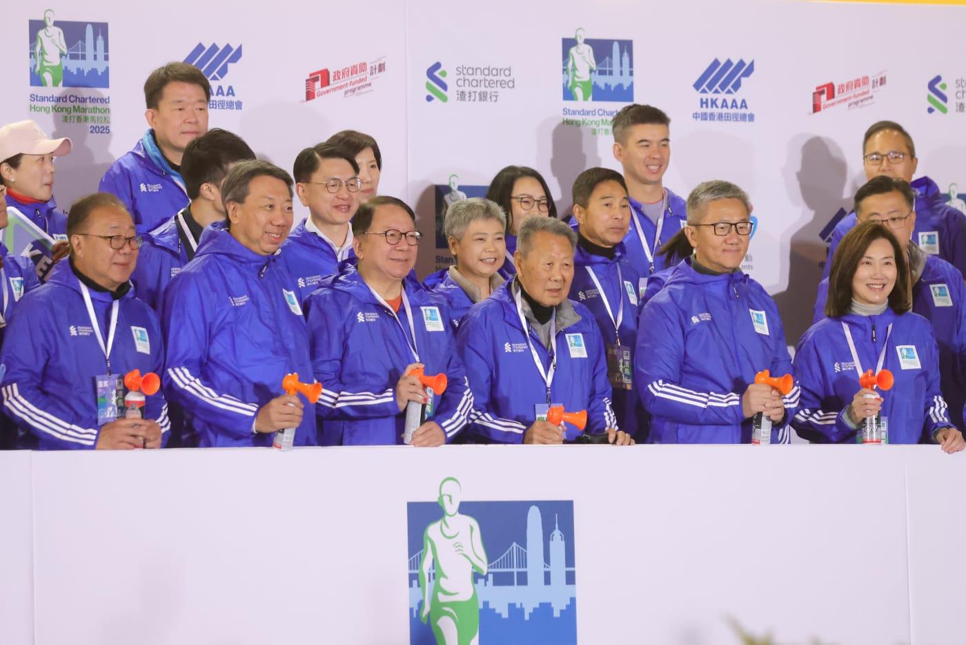 香港馬拉松今日舉行。(吳康琦攝)