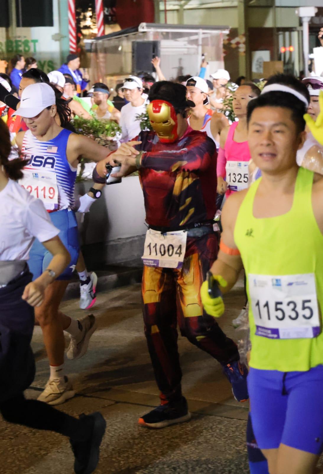 香港馬拉松今日舉行。(吳康琦攝)