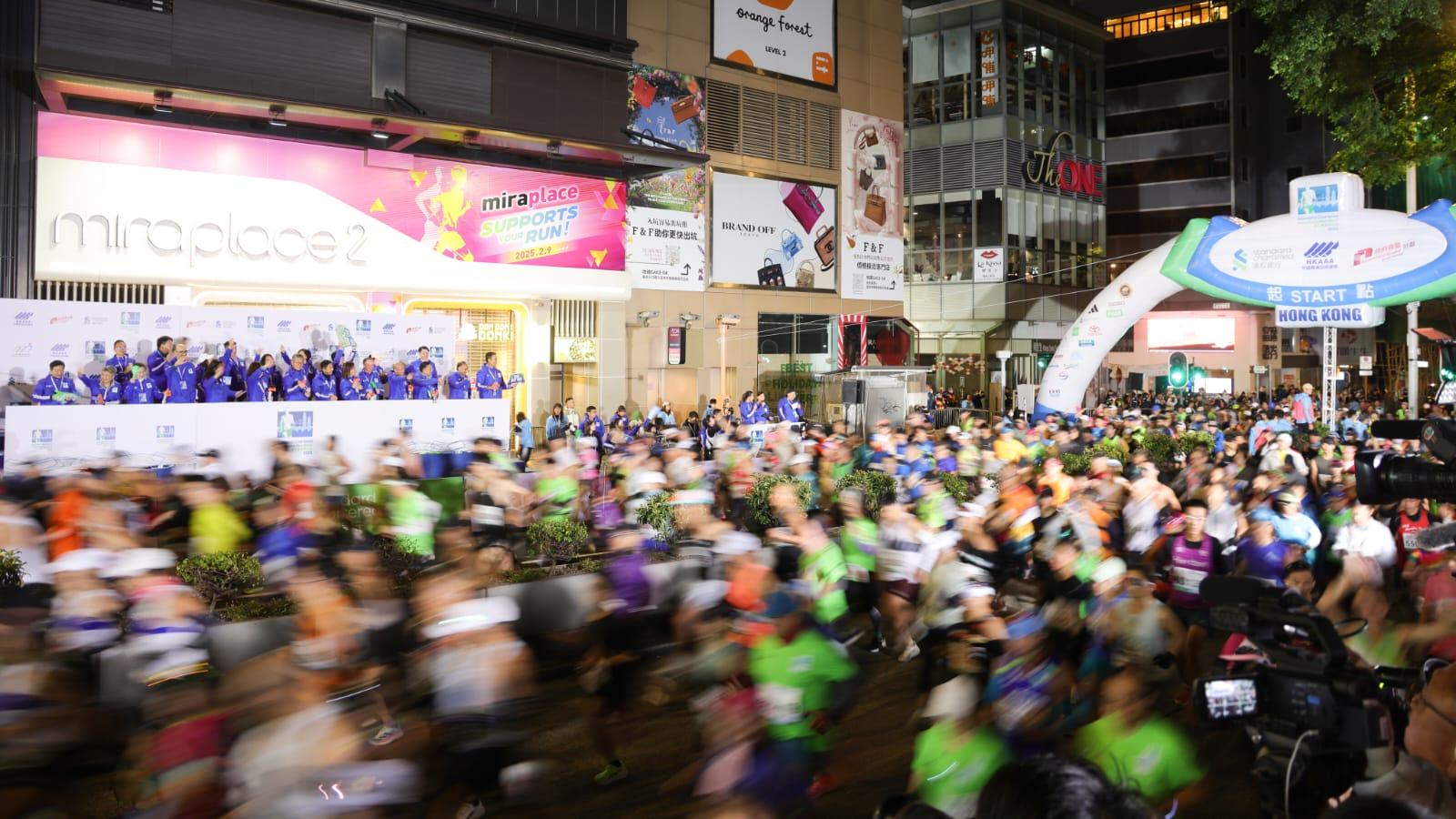 香港馬拉松今日舉行。(吳康琦攝)