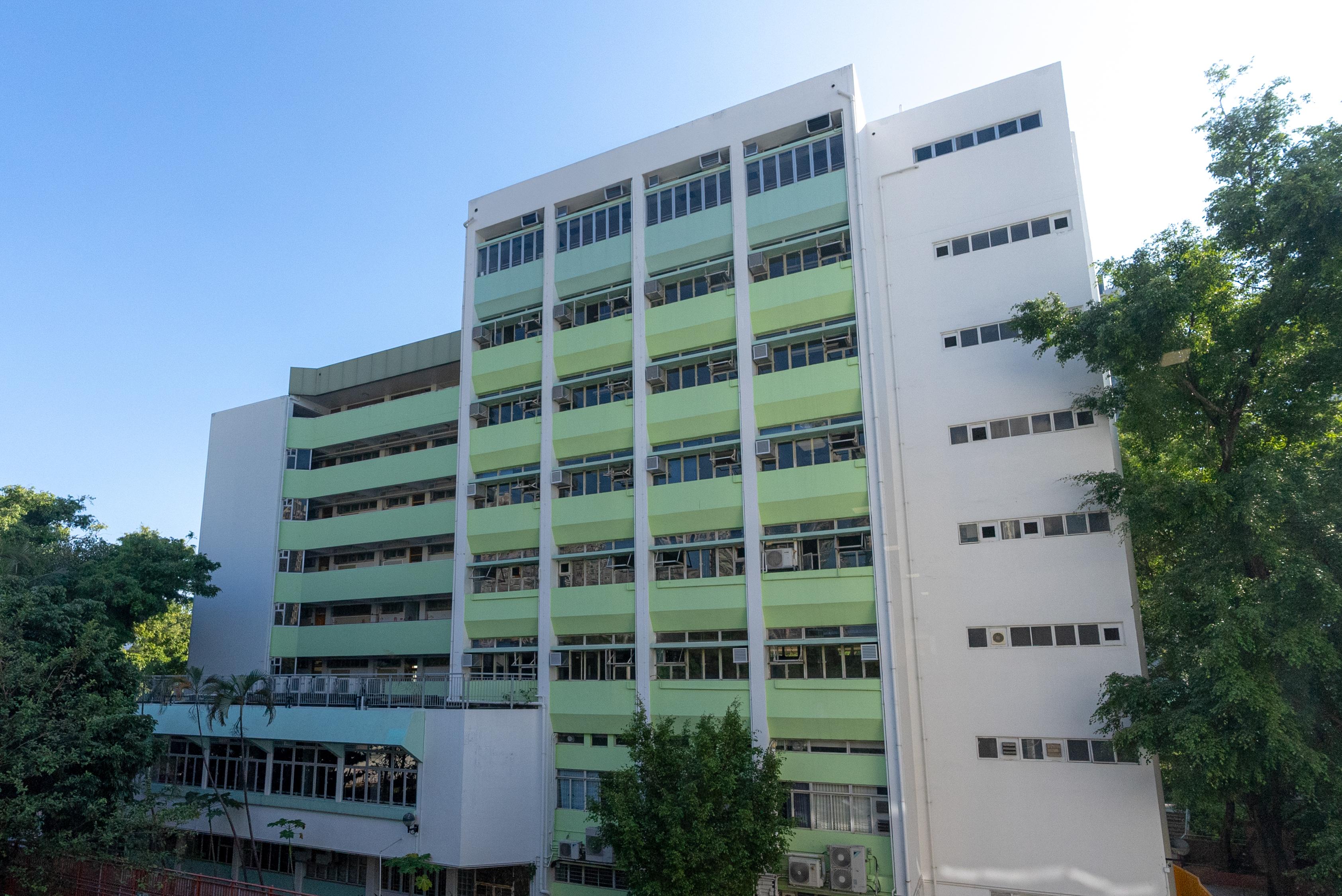 圖示上水彩園路(由校舍改建)「簡約公屋」項目。(政府新聞處圖)