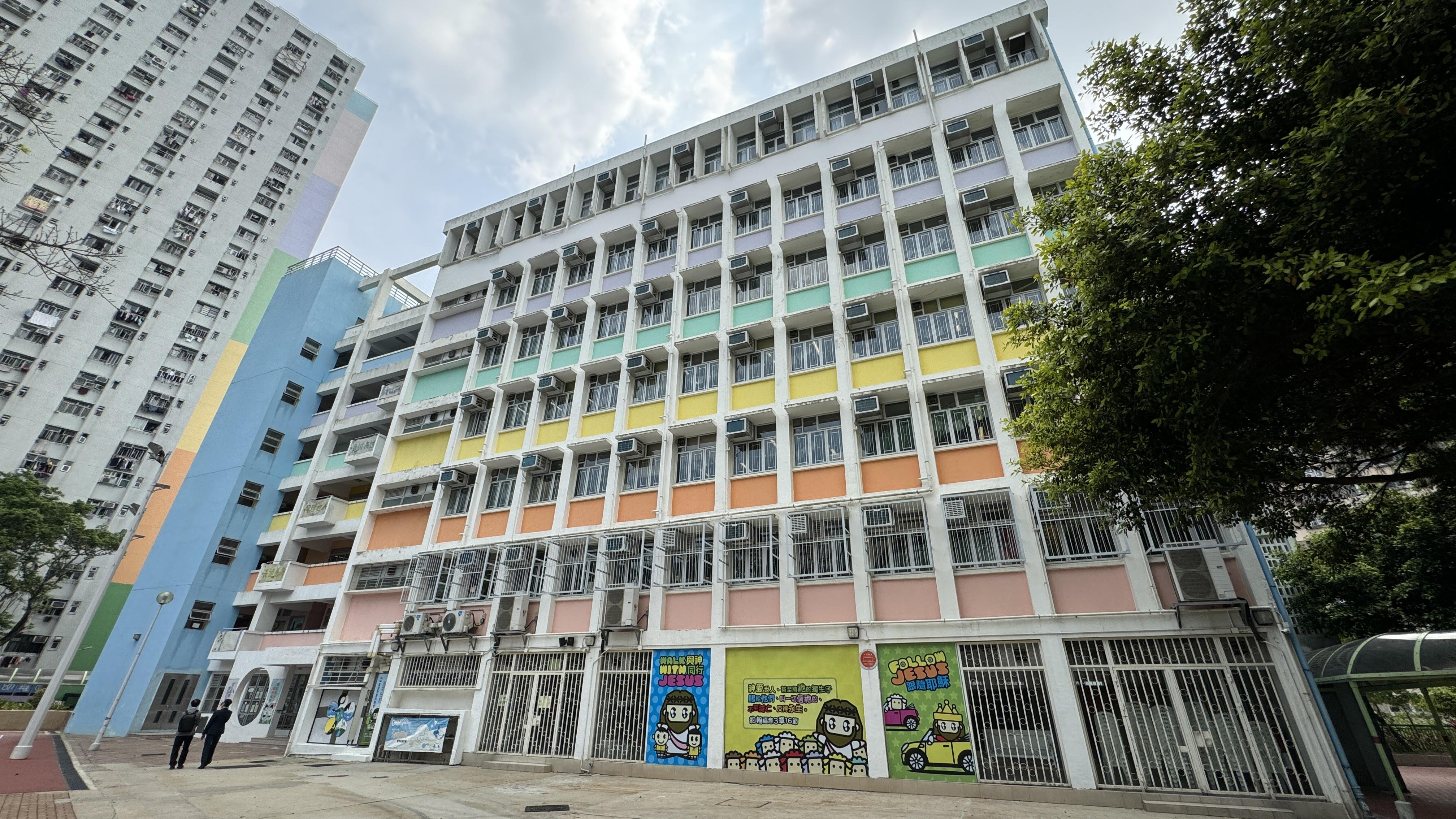 圖示觀塘順安道(由校舍改建)「簡約公屋」項目。(政府新聞處圖)