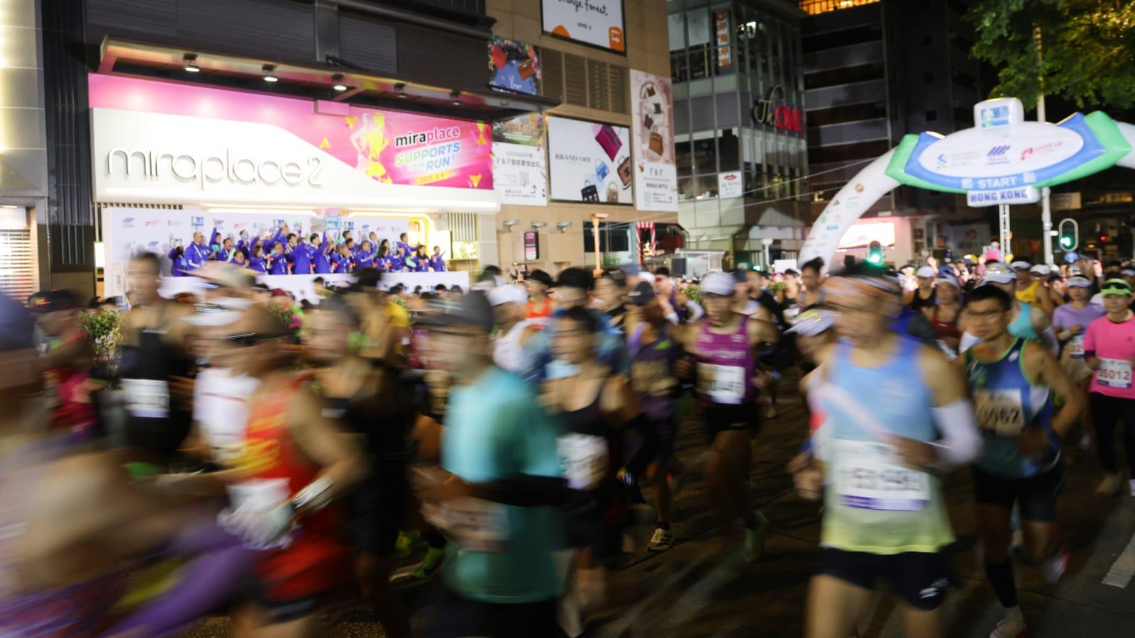 香港馬拉松今日舉行。(吳康琦攝)